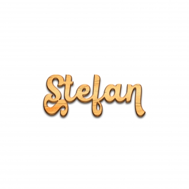 Decor nume Stefan debitat laser